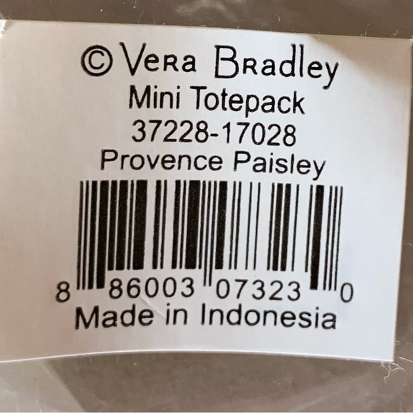 Vera Bradley Mini Totepack Provence Paisley - Picture 12 of 12
